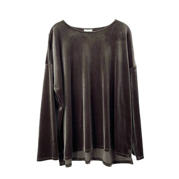 J. Jill velvet top blouse Size XL‎ boho lagenlook - Picture 1 of 6